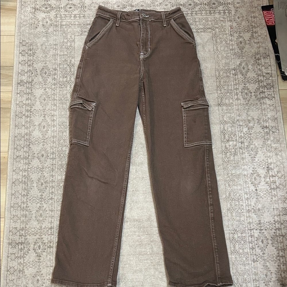 Women’s Hollister Brown High-Rise Dad Jeans